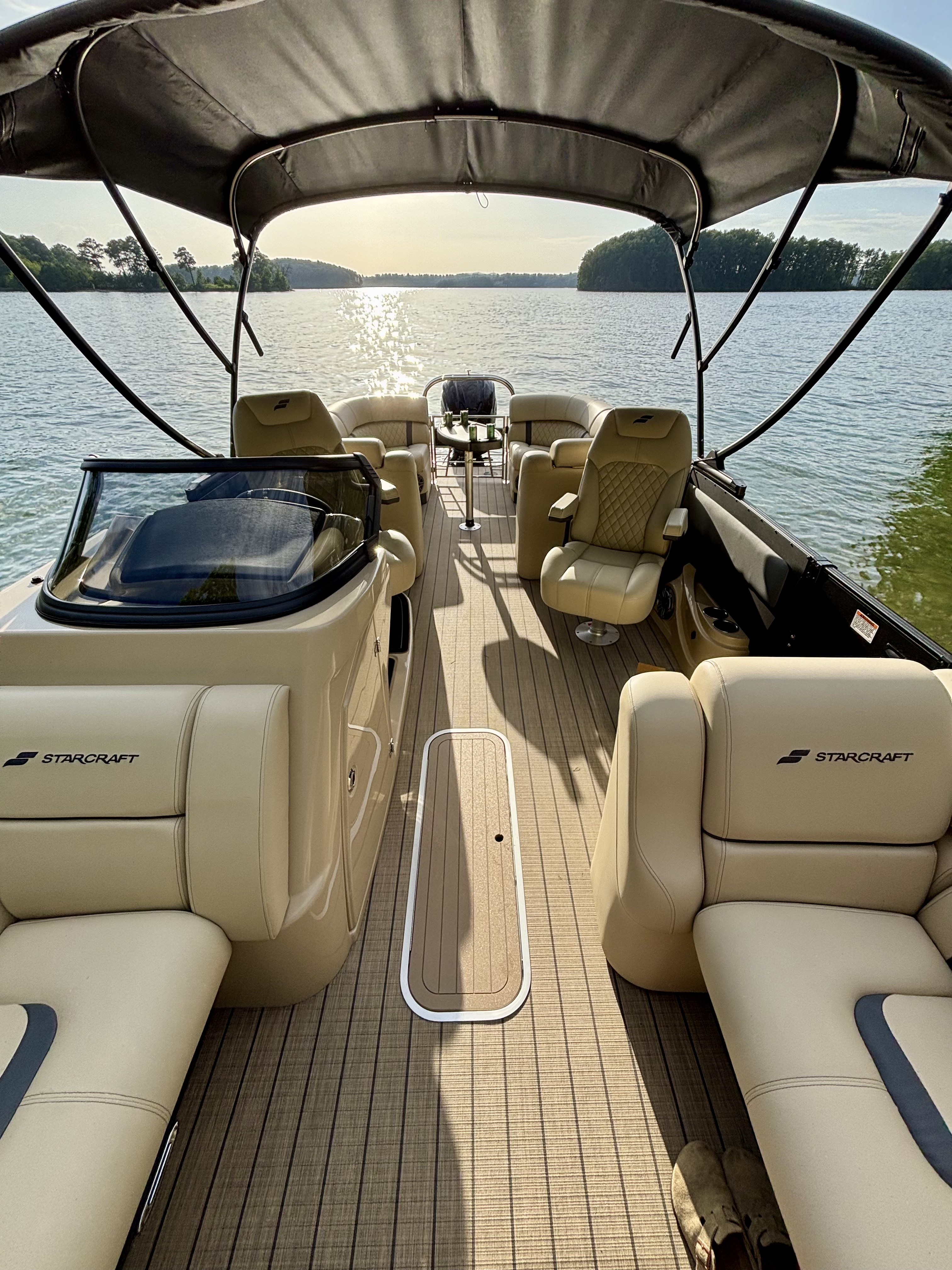 Interior of 2025 StarCraft Tritoon